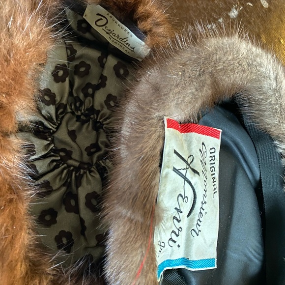 Chapeau de fourrure Mr Henri//Desjardins Montreal vintage original - Picture 2 of 2